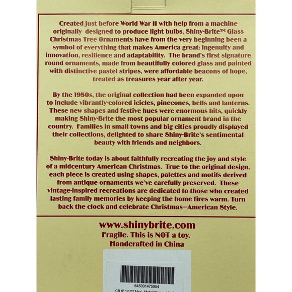 Shiny-Brite 12 Metal Christmas Tree Diamond Icicles Vintage American 1940s Desig - Picture 10 of 15